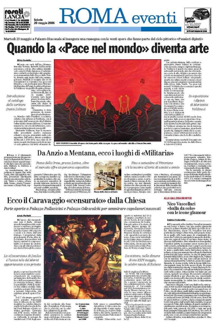 Articolo: Quando la «Pace nel mondo» diventa arte